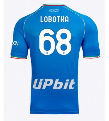 SSC Napoli Stanislav Lobotka #68 Primera Equipación 2023-24 Manga Corta